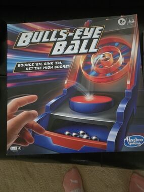 Hasbro Bull's-Eye Ball Tabletop Game - Blue and Red
